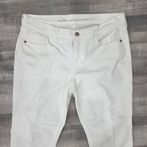 Old Navy Women's White Boyfriend Jeans